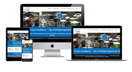 Kundenreferenz - Drum Academy Website