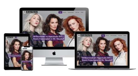 Kundenreferenz - Haarstudio B17 Website